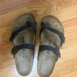 Birkenstock Women's Black Cross-Strap Sandals